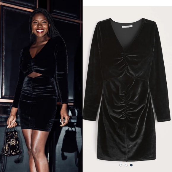 Abercrombie & Fitch Dresses & Skirts - NWT Abercrombie Ruched Velvet Mini Dress